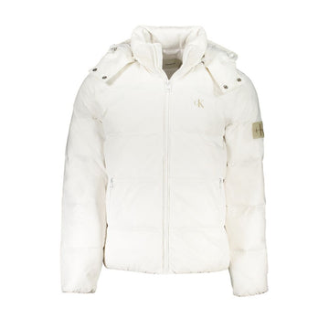 White Polyamide Men Jacket