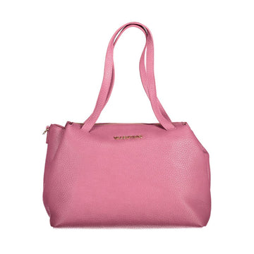 Pink Polyethylene Women Handbag