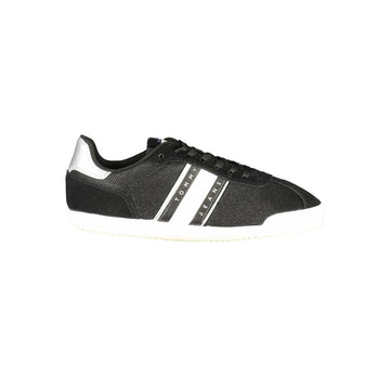 Black Polyester Women Sneaker