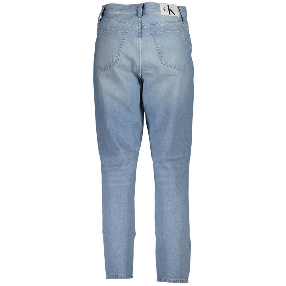 Blue Cotton Women Jeans