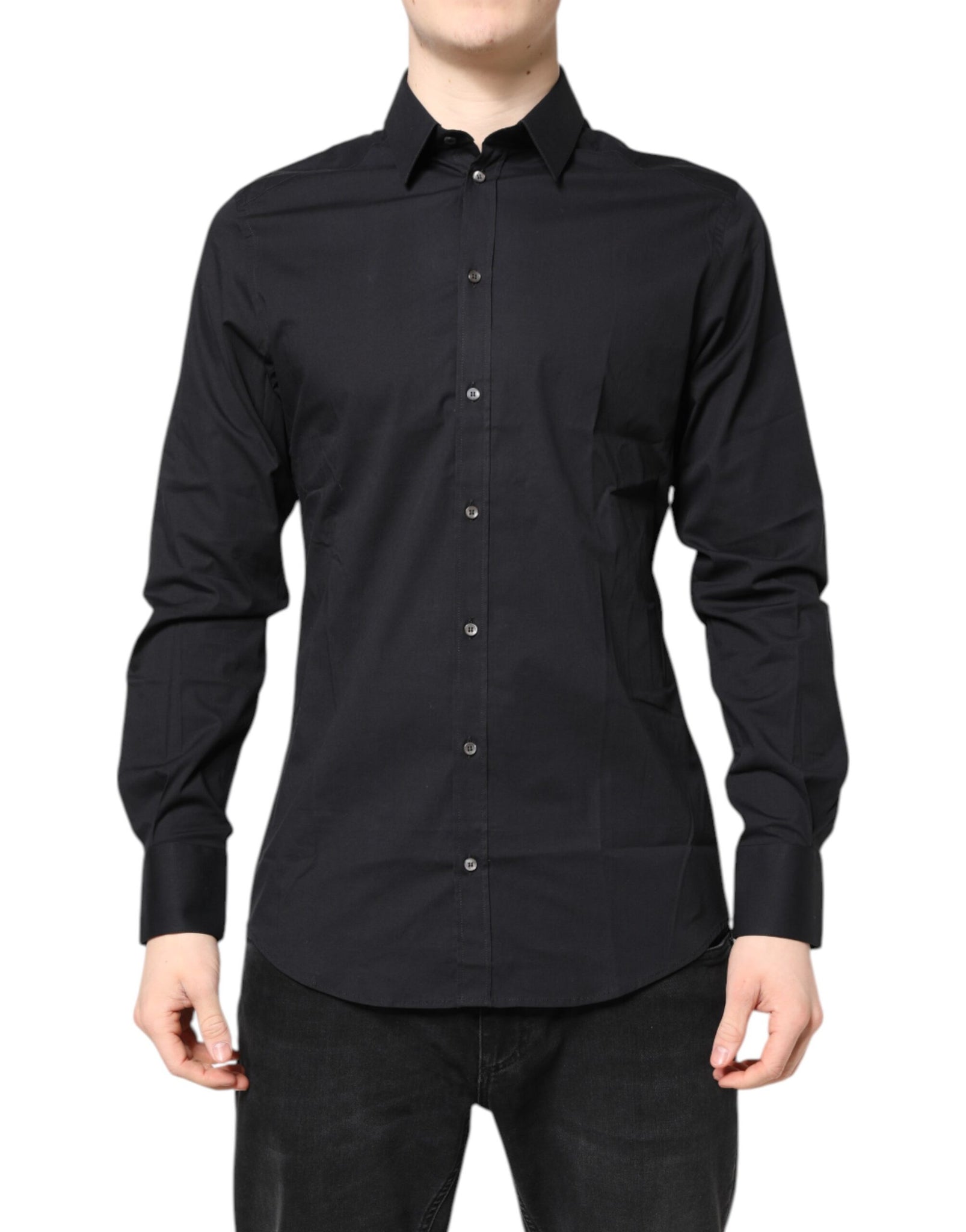 Black GOLD Cotton Long Sleeves Dress Shirt