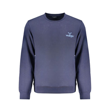 Blue Cotton Men Sweater