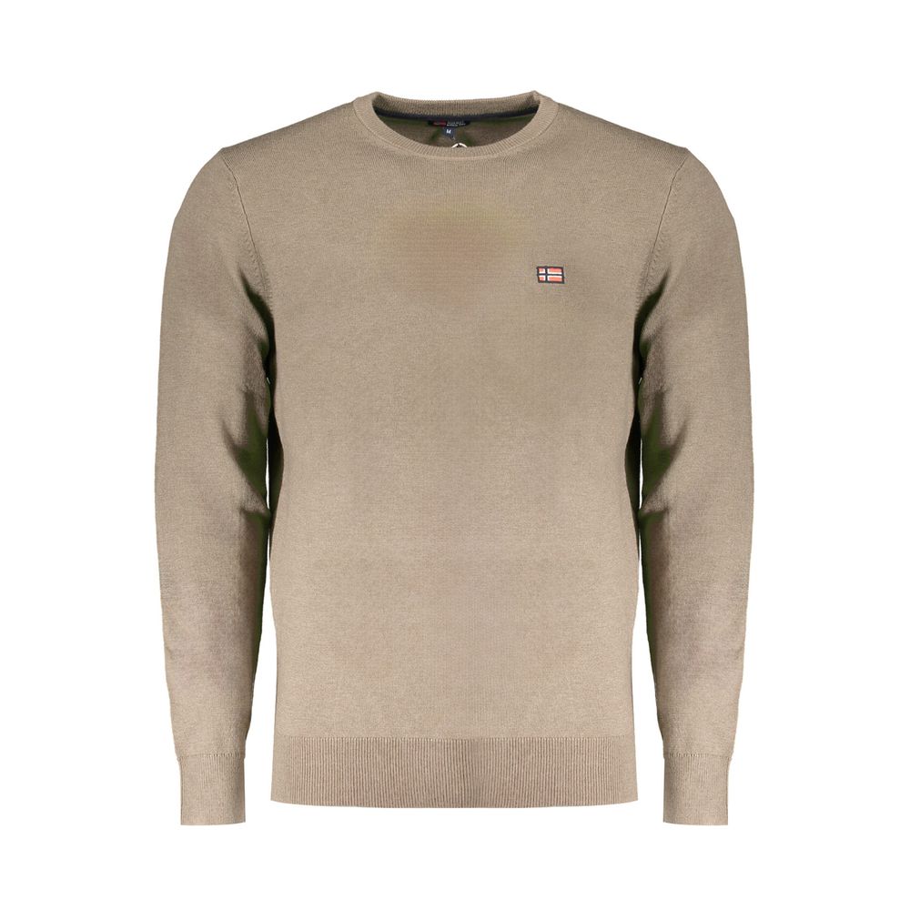 Brown Wool Men Sweater
