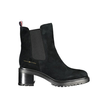 Black Leather Women Boot
