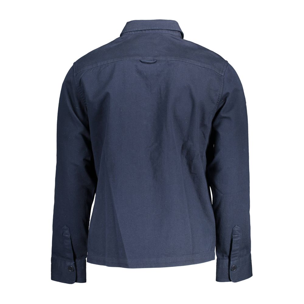 Blue Cotton Men Shirt
