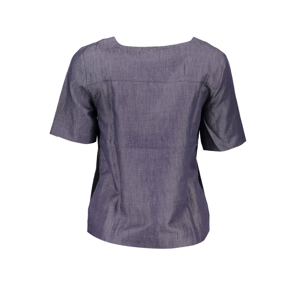Blue Cotton Tops & T-Shirt