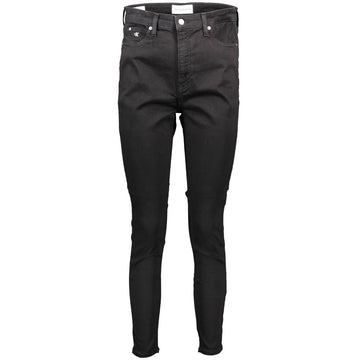 Black Cotton Jeans & Pant