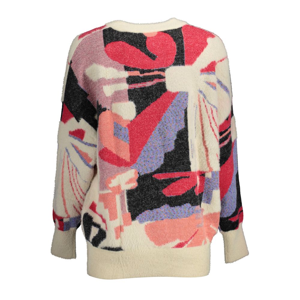 White Viscose Women Sweater