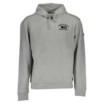 Gray Cotton Men Sweatshirt