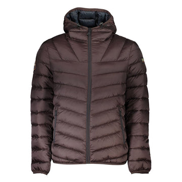 Brown Polyamide Men Jacket
