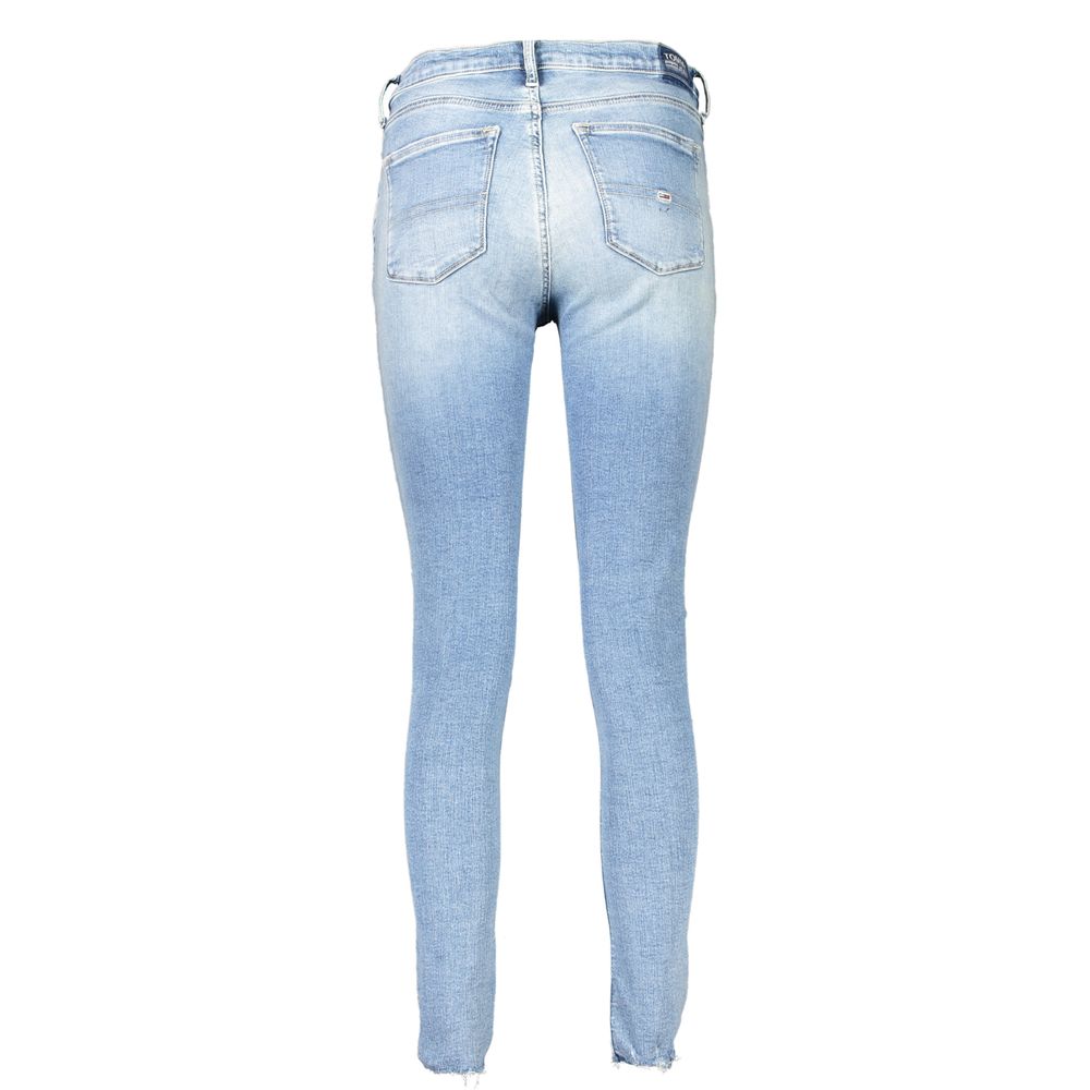 Light Blue Cotton Women Jeans