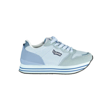 Light Blue Artificial Leather Women Sneaker