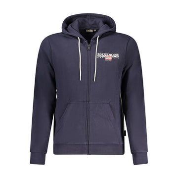 Blue Cotton Men's Hoodie