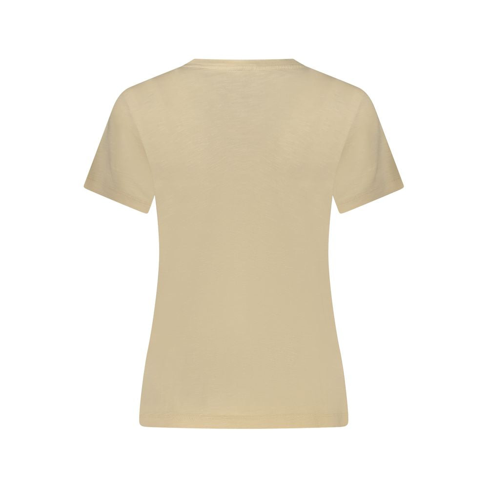 Beige Cotton Women Top