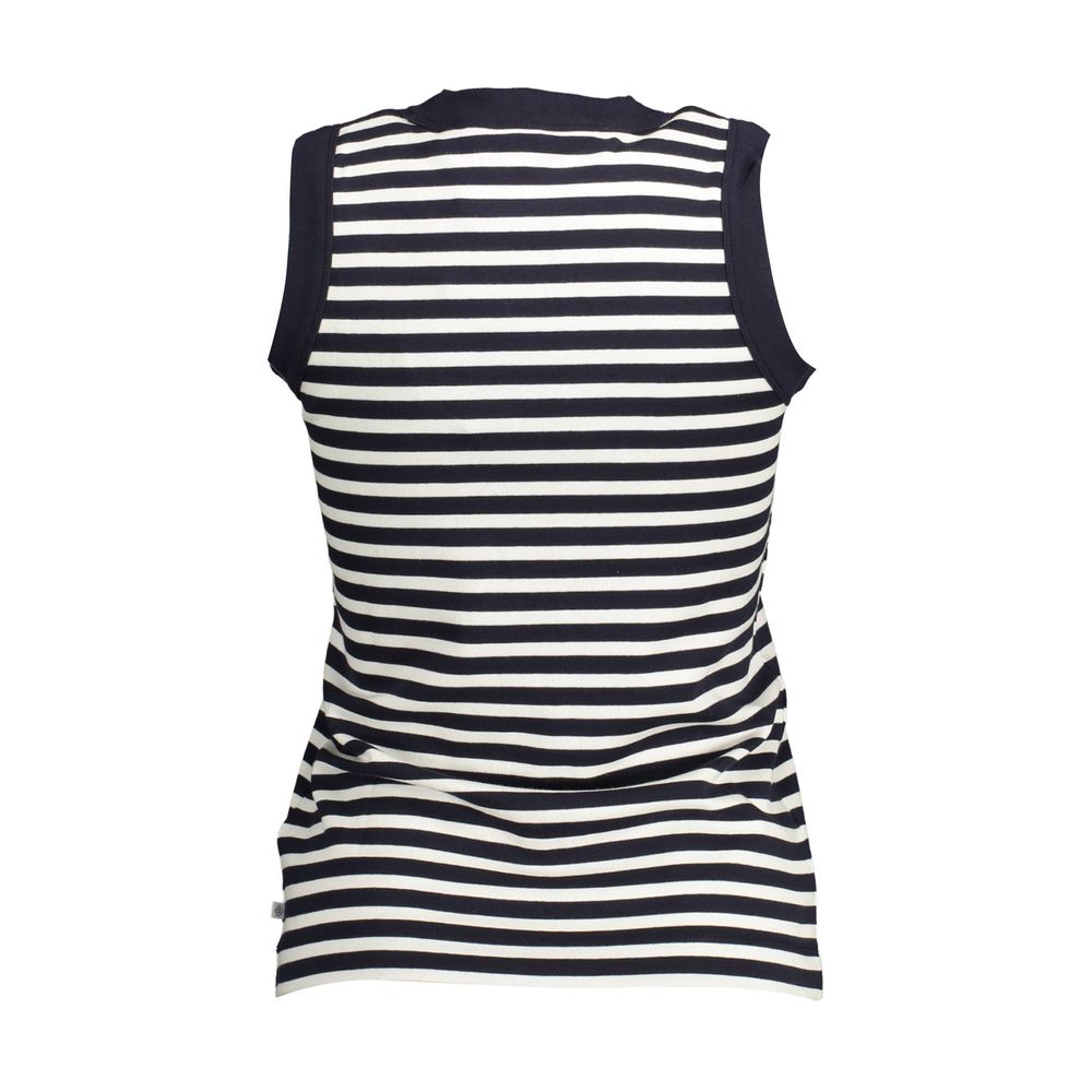 Blue Cotton Women Top