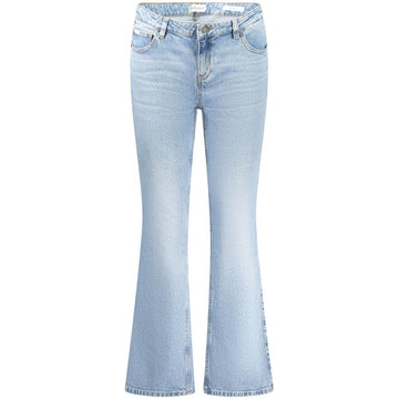 Blue Cotton Women Jeans