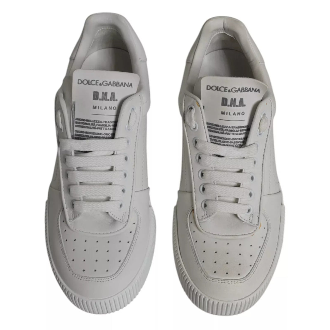 White Miami Leather Low Top Sneakers Shoes