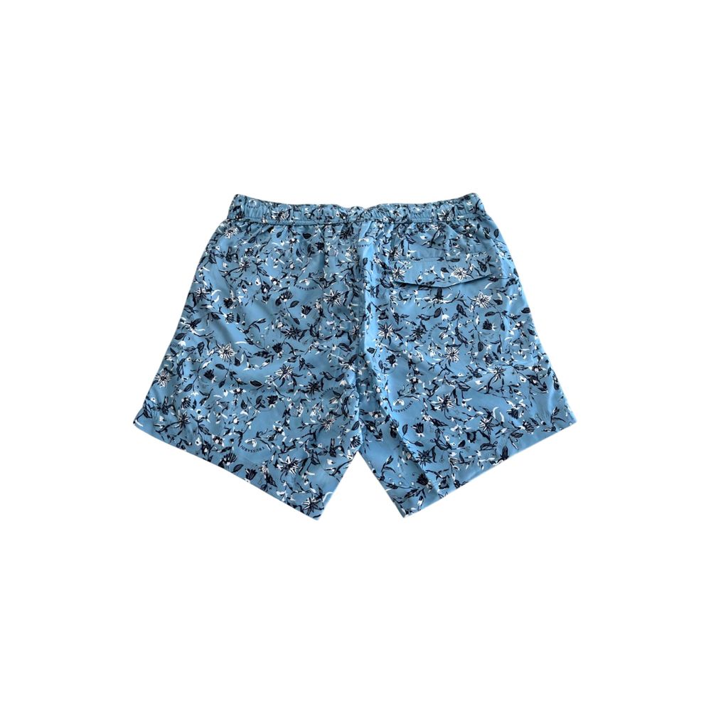 Light Blue Polyester Swimwear
