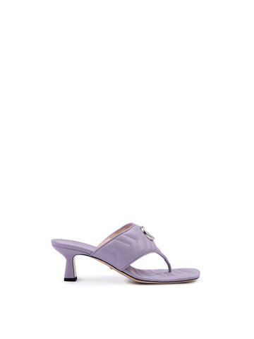 Mystic Purple Nappa Charlotte Leather Sandals