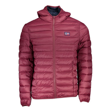 Red Polyamide Men Jacket