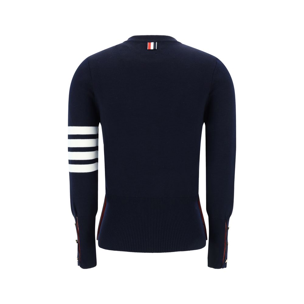 Blue Fleece Wool Sweatshirt