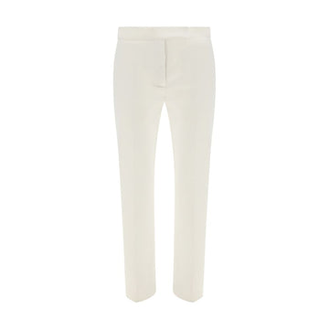White Silk Casual Pants