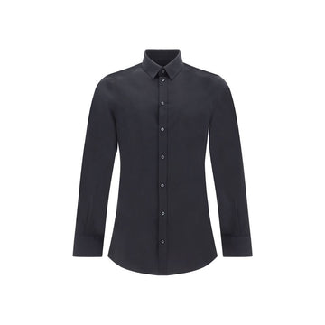 Black Elastane Dress Shirt