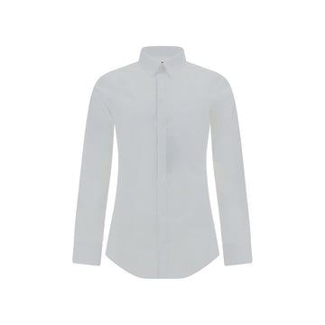 White Elastane Dress Shirt