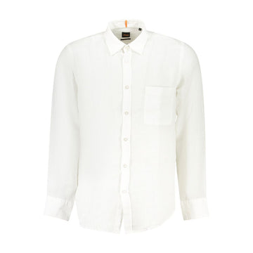 White Linen Men Shirt