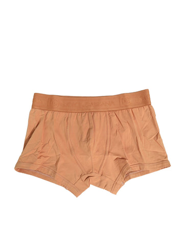 Brown Cotton Stretch Regular Boxer Underwear