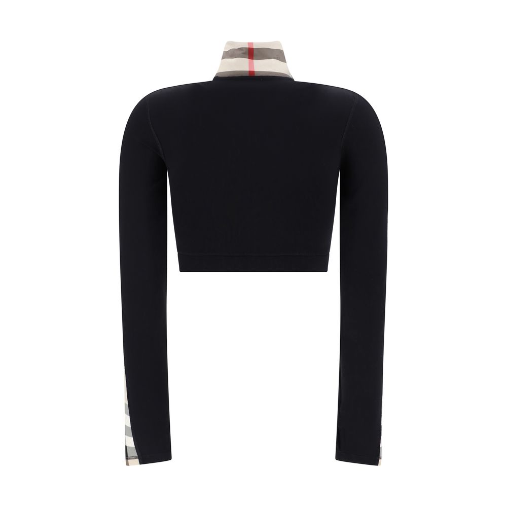 Black Elastane Sweatshirt