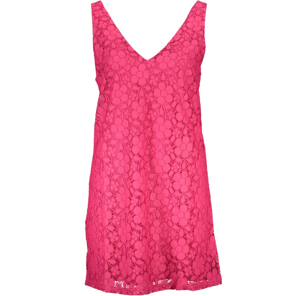 Pink Viscose Women Dress