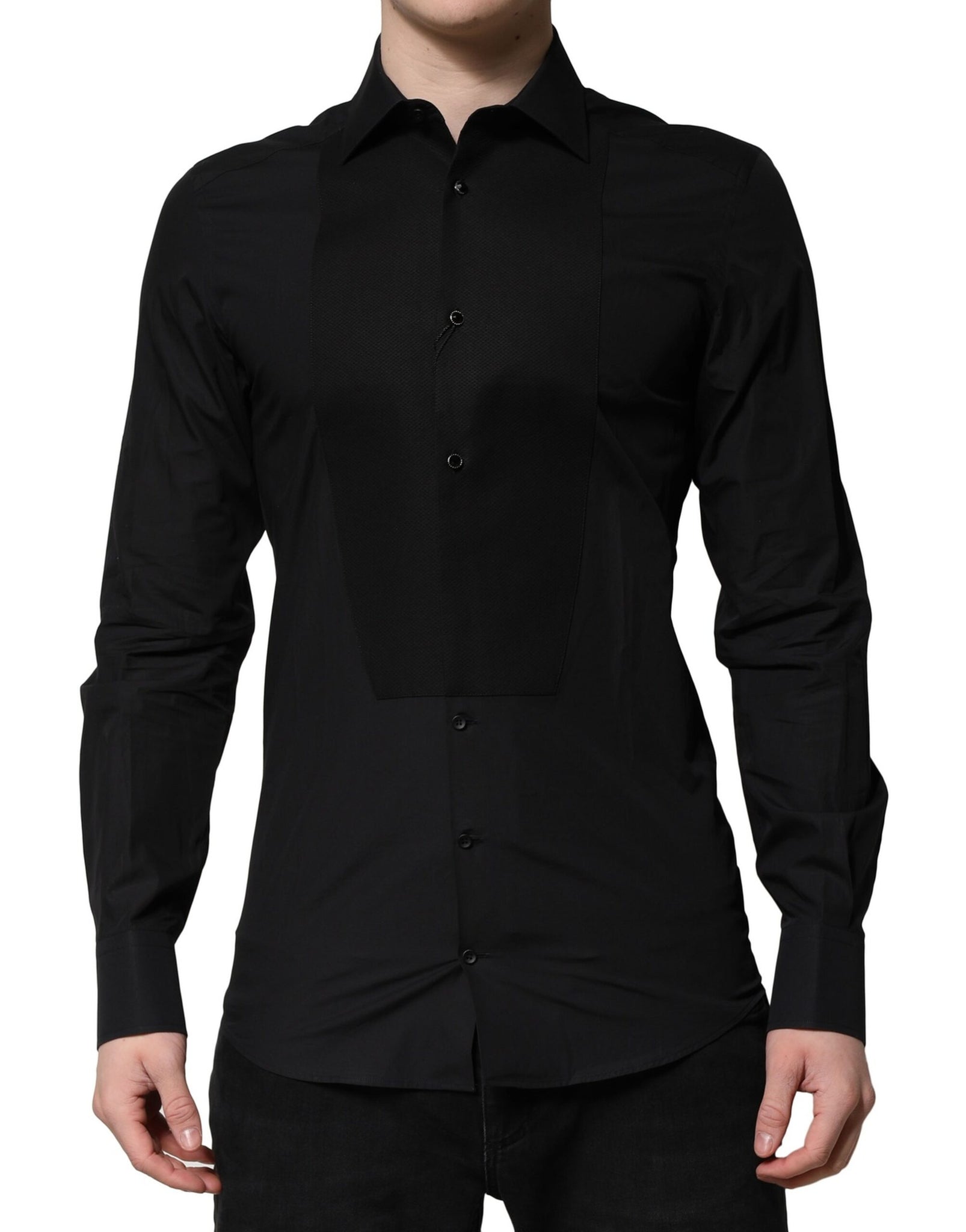 Black GOLD Long Sleeves Dress Formal Shirt