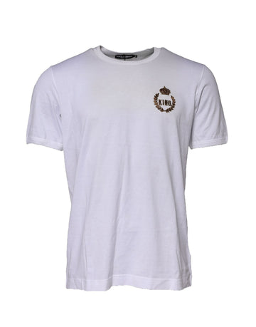 White King Crown Cotton Crew Neck T-shirt