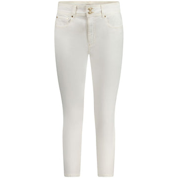 White Cotton Women's Skinny Jean
