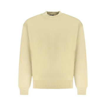 Beige Cotton Men Sweater