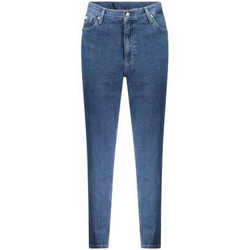 Blue Cotton Women Jeans