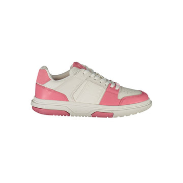 Pink Leather Women Sneaker