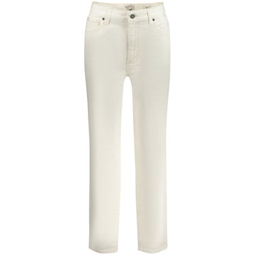 White Cotton Women Jeans
