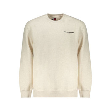 Beige Cotton Men Sweater