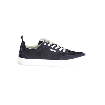 Blue Polyester Men Sneaker