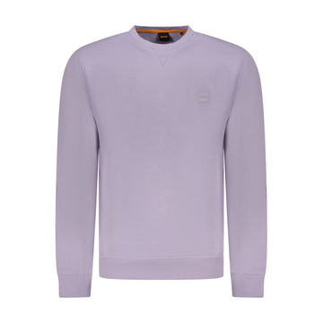 Purple Cotton Men Sweater