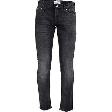 Black Cotton Men Jeans