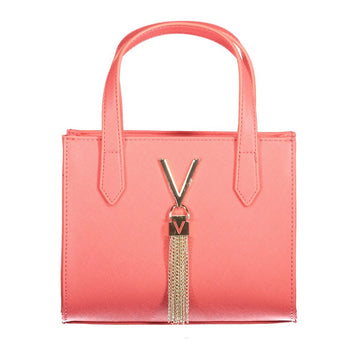 Pink Polyethylene Women Handbag