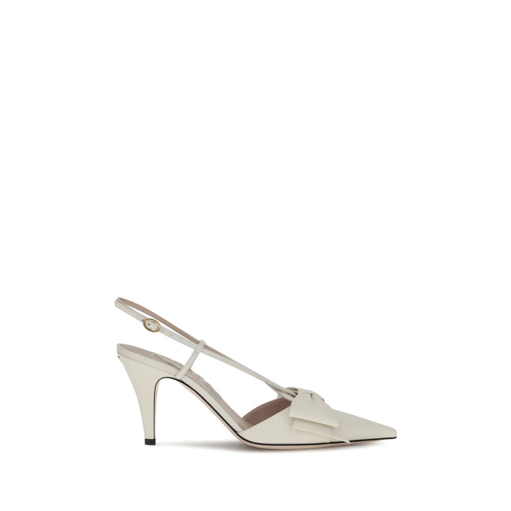 White Calf Leather Bos Taurus Pumps