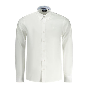 White Cotton Men Shirt