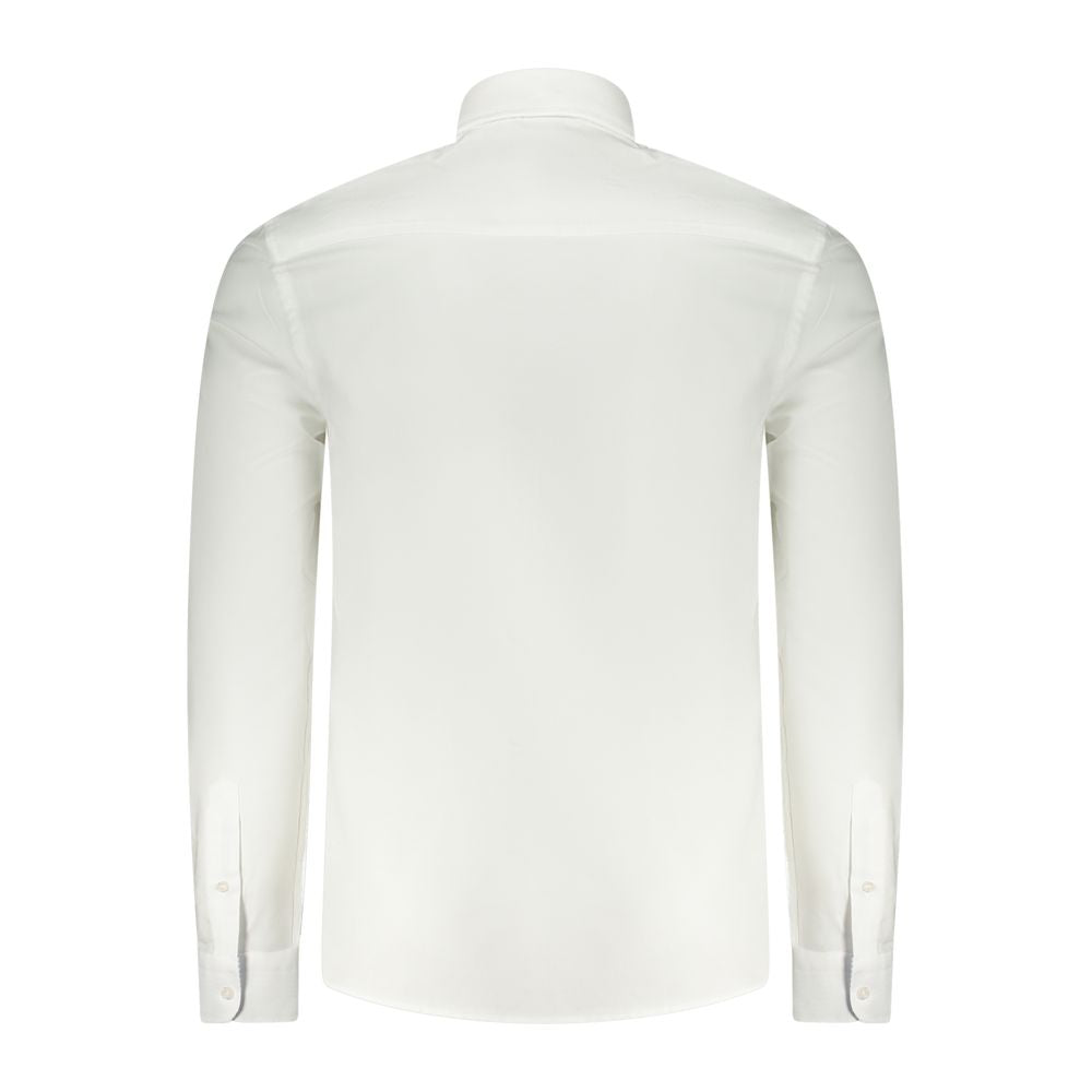 White Cotton Men Shirt