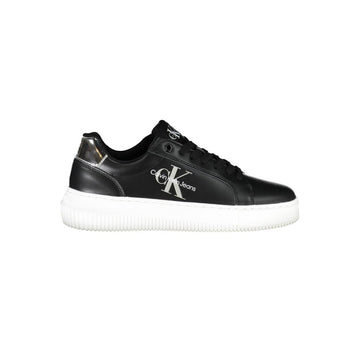 Black Polyester Women Sneaker