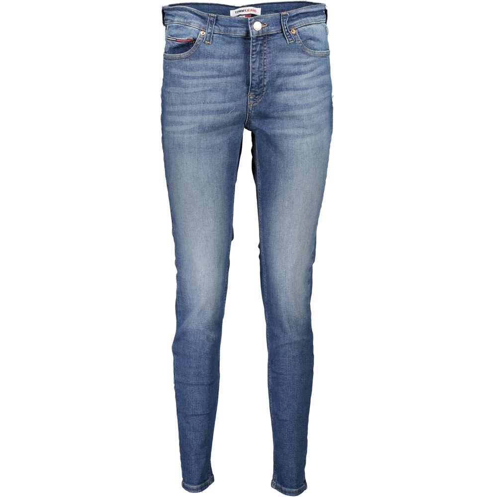 Blue Cotton Women Skinny Jean