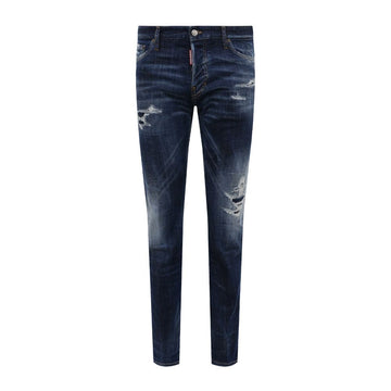 Blue Cotton Men Slim Jean